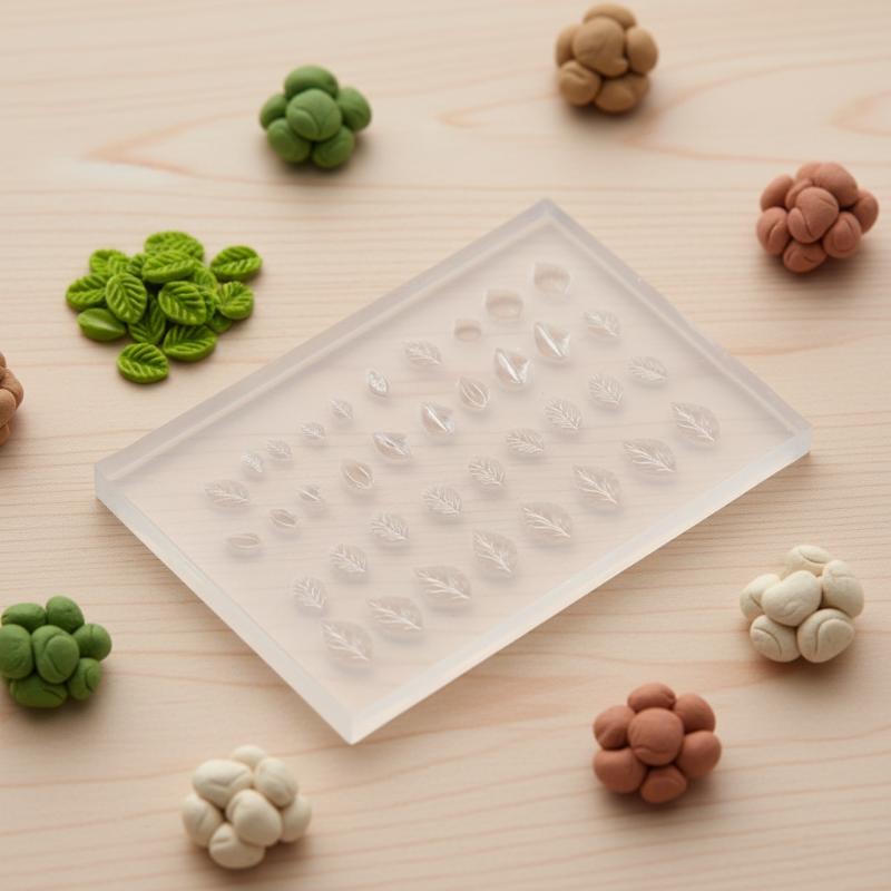 Art Craft With Leaves - Molde 3D de silicone para decoração