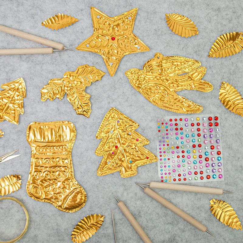 Art Craft With Paper - Diy folha de ouro arte alívio