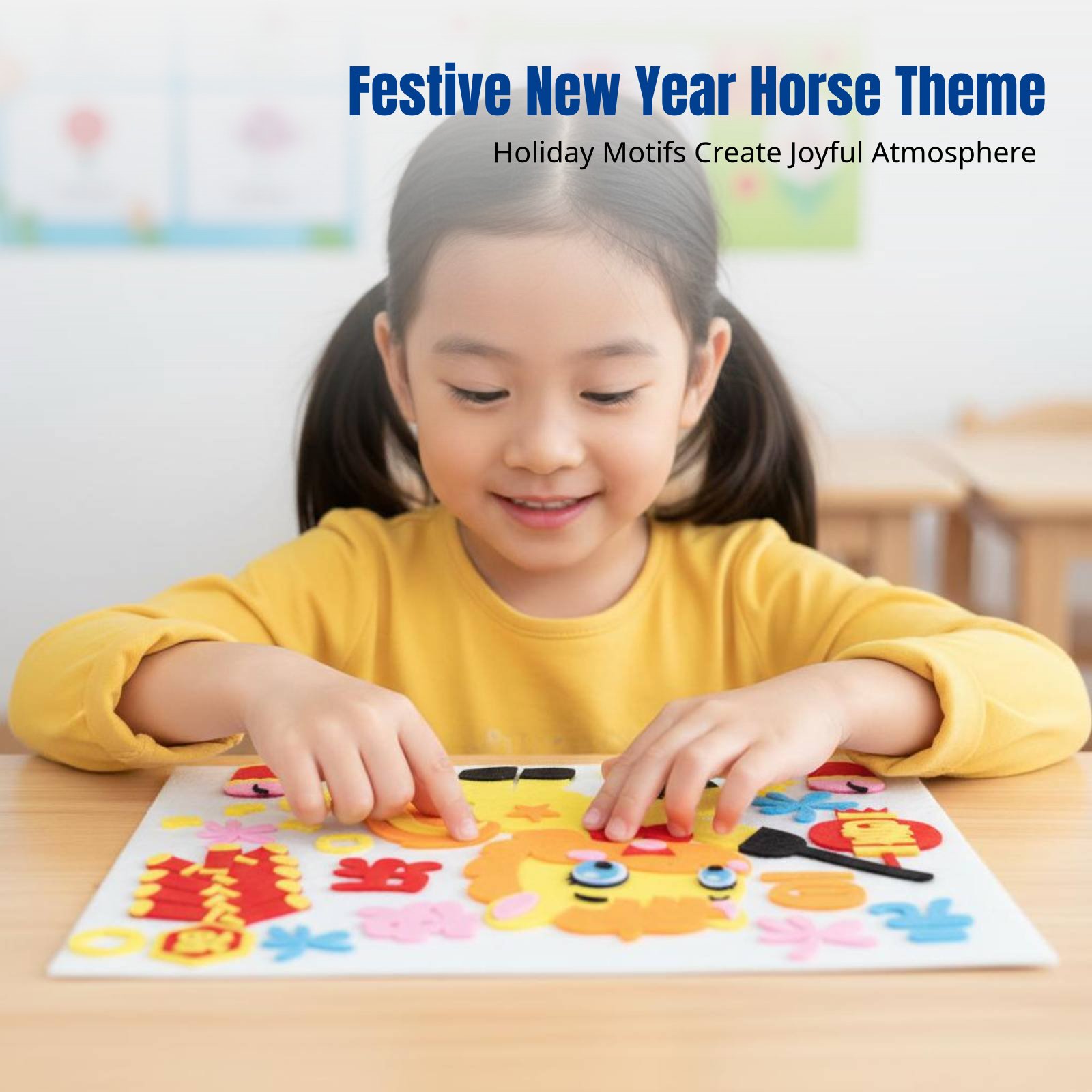 Art Craft New Year - Adesivo de Arte em Tecido DIY
