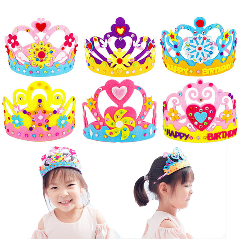 Art Craft 4 Years Old - Diy artesanato brinquedo coroa papel criativo
