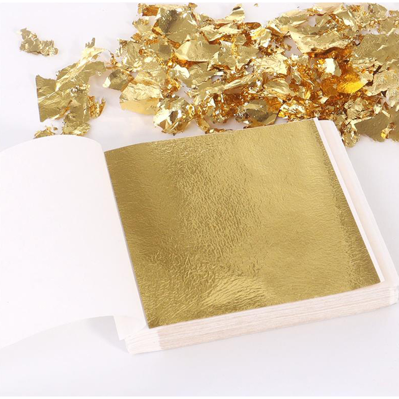 Art Craft With Leaves - 200 Folhas de Folha de Ouro