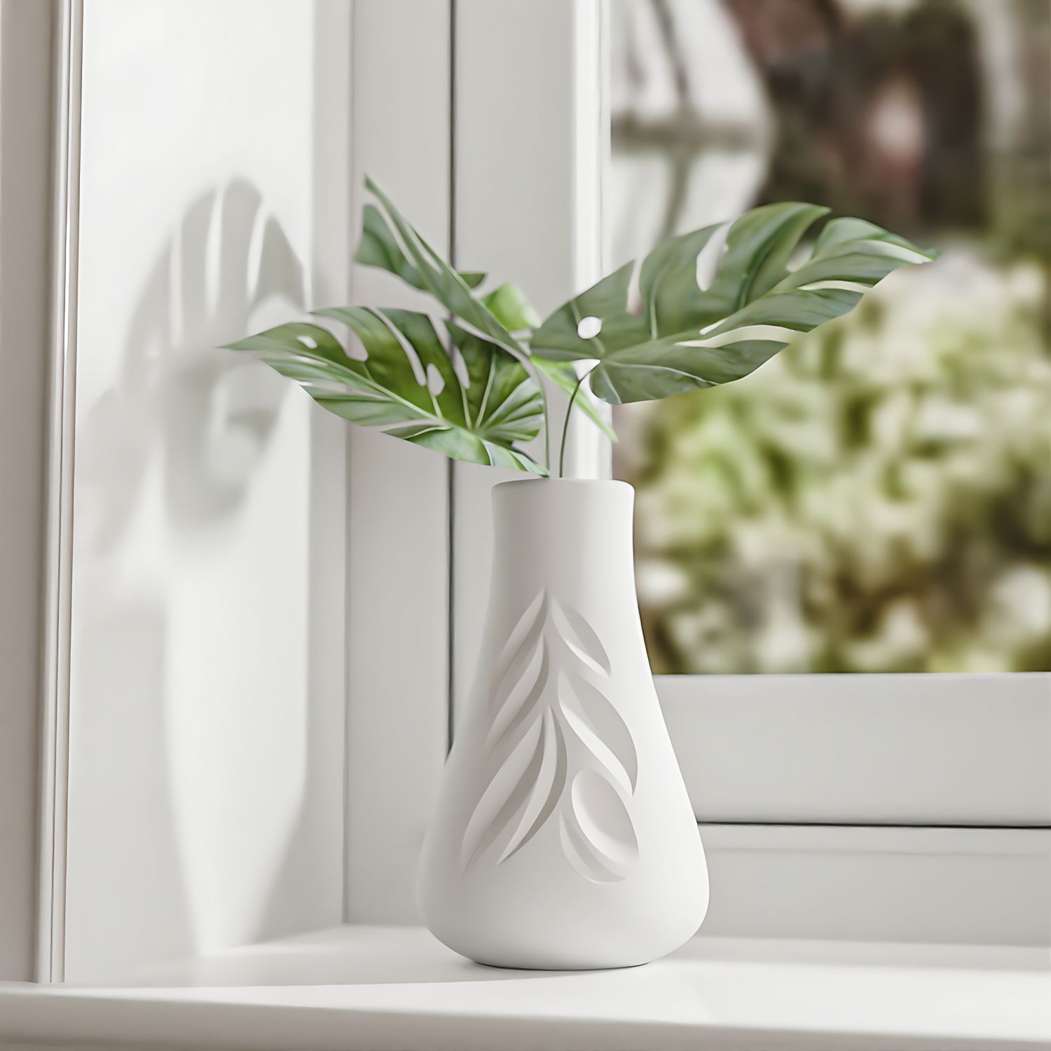 Art Craft With Leaves - Molde de silicone para vaso de