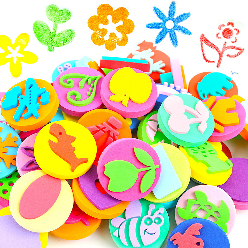 Art Craft 4 Years Old - 6 pçs/saco selos de espuma para