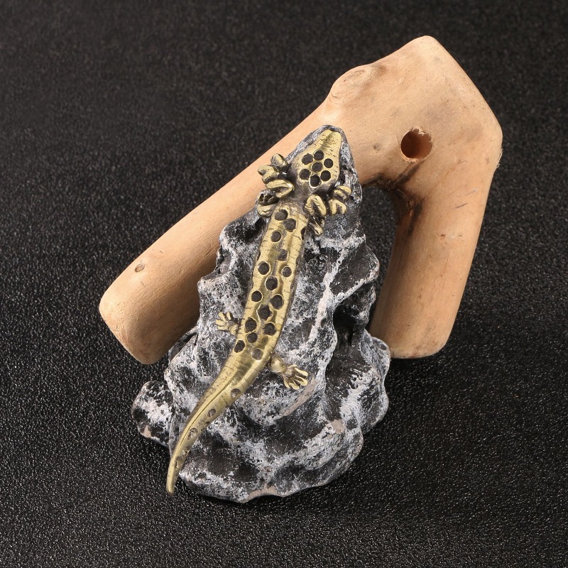 Art Craft New Year - 1 pc criativo latão salamandra ornamento