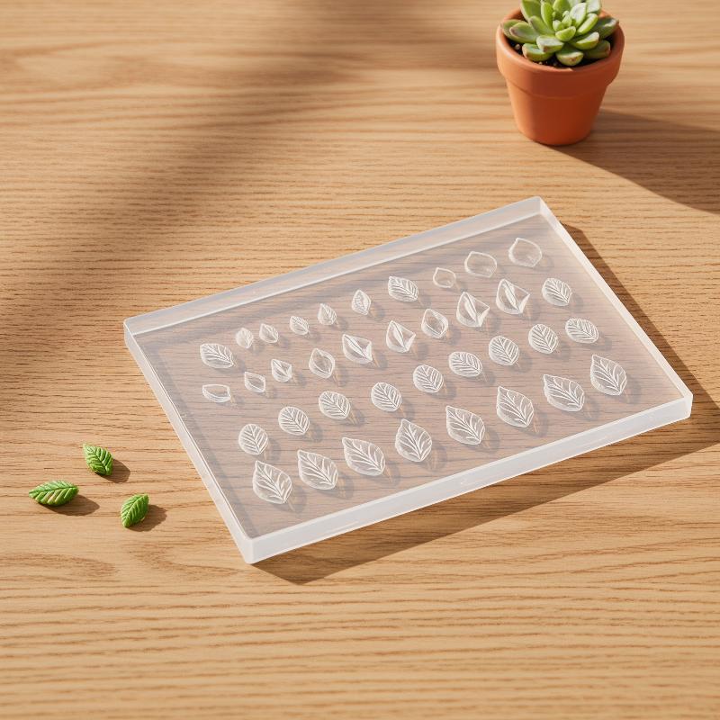 Molde 3D de silicone para deco - Art Craft With Leaves avaliação e preço