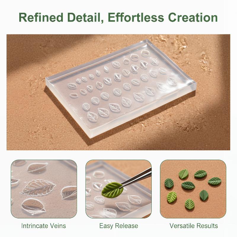 Molde 3D de silicone para deco - Art Craft With Leaves avaliação e preço