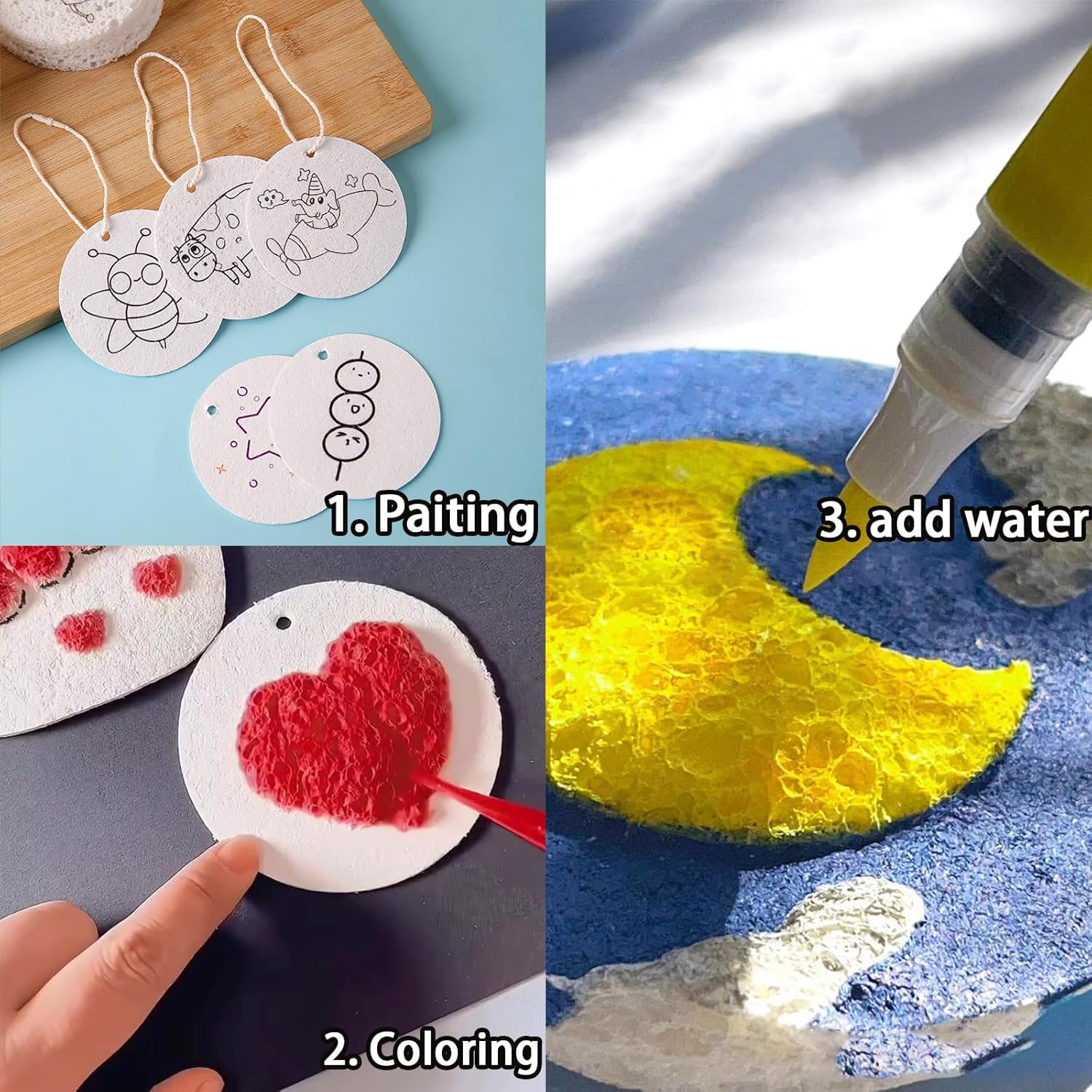 3d inchado espuma textura pint - Art Craft With Paper avaliação e preço