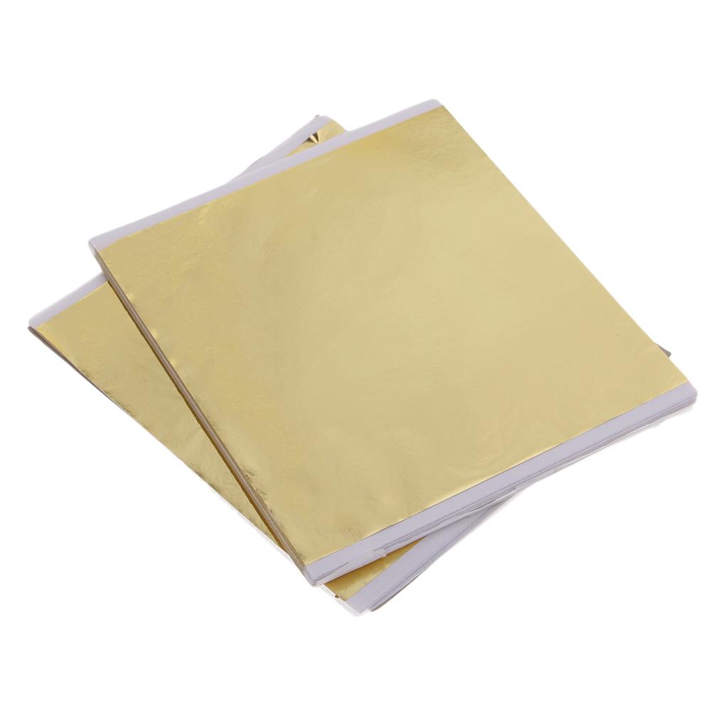 100x14cm folhas de folha de ou - Art Craft With Paper avaliação e preço