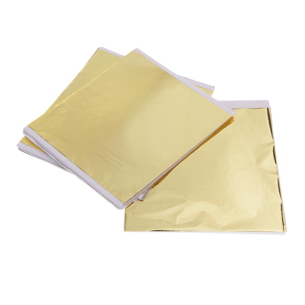 100x14cm folhas de folha de ou - Art Craft With Paper avaliação e preço