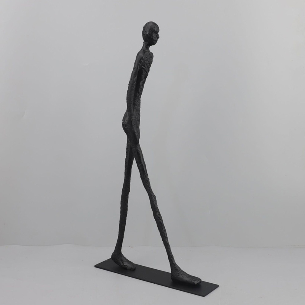 Homem andando estátua decoraçã - Art Craft New Year avaliação e preço