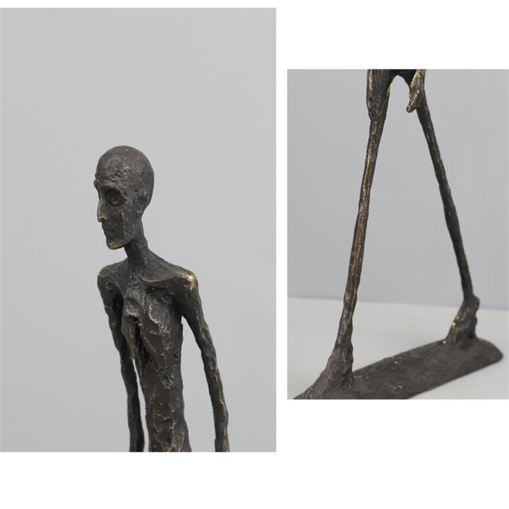 Homem andando estátua decoraçã - Art Craft New Year avaliação e preço