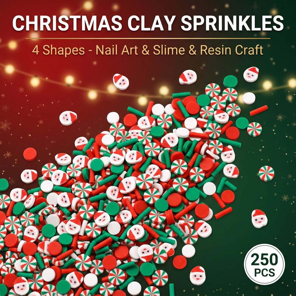 250 peças de enfeites de argil - Art Craft New Year avaliação e preço