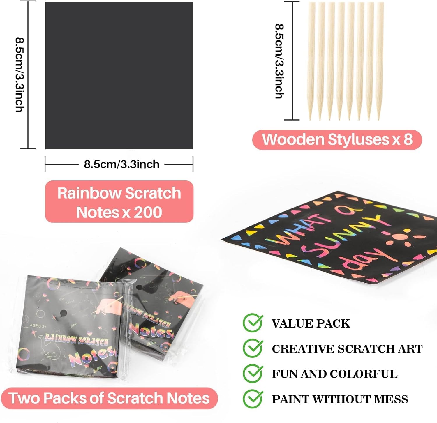 Papel de Raspar Arco-Íris para - Art Craft 4 Years Old avaliação e preço