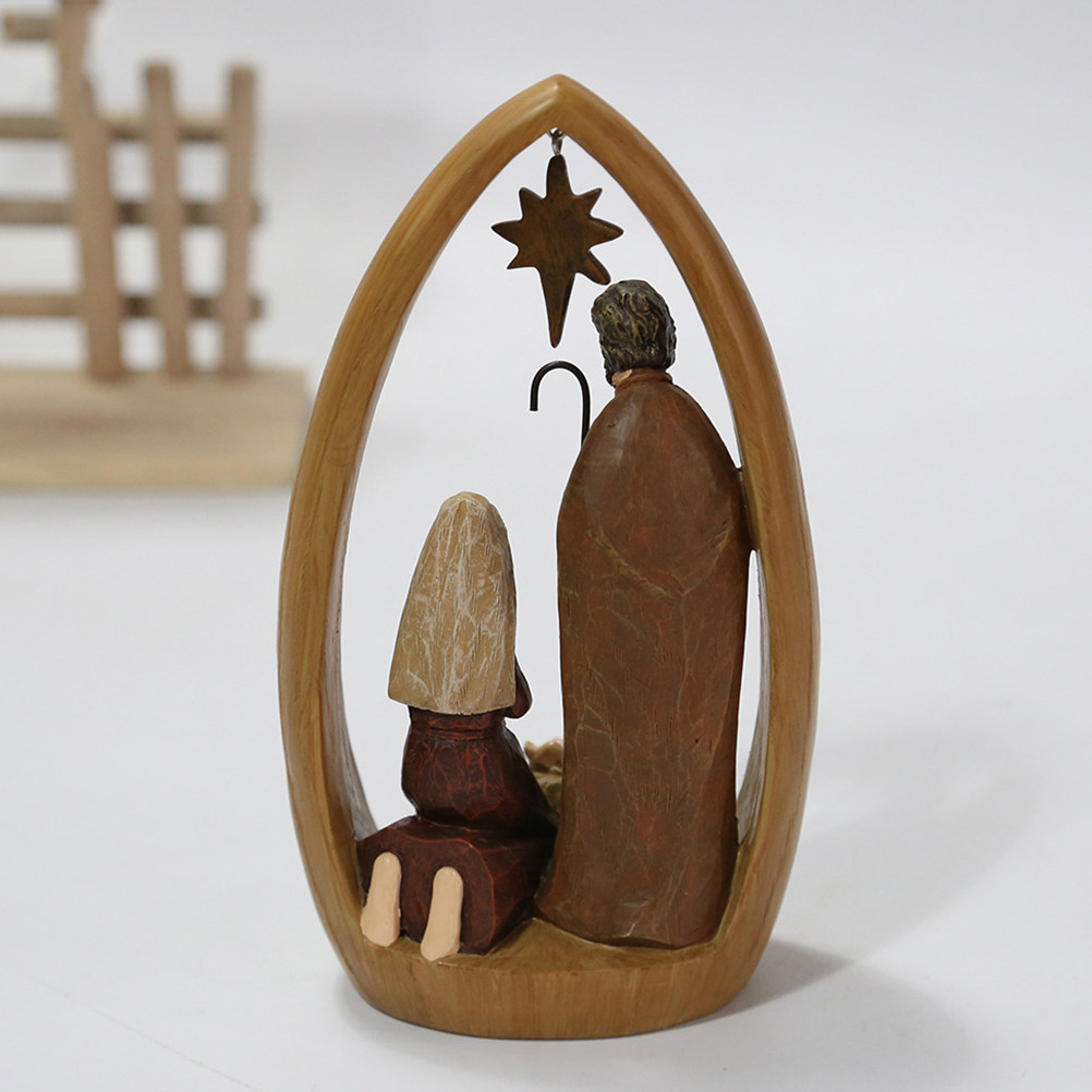 1 peça de cenário de presépio, - Art Craft Restaurant avaliação e preço