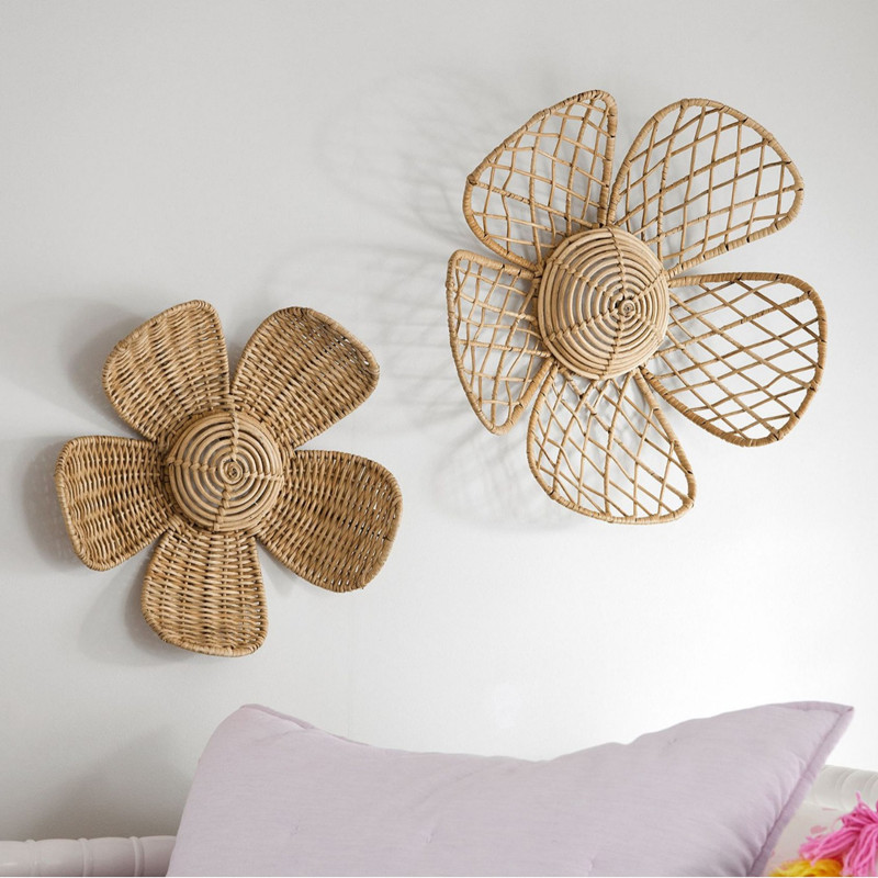 Ins nórdico tecido rattan flor - Art Craft New Year avaliação e preço