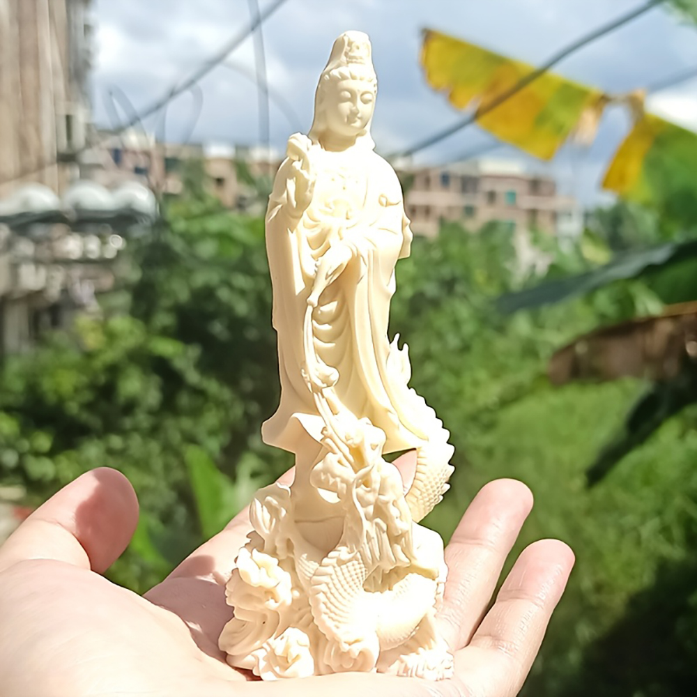 Estátua de Buda Guanyin em Res - Art Craft New Year avaliação e preço