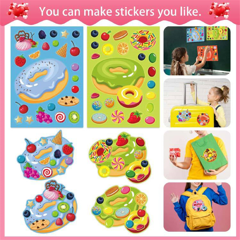 Faça um rosto donut adesivos p - Art Craft 4 Years Old avaliação e preço
